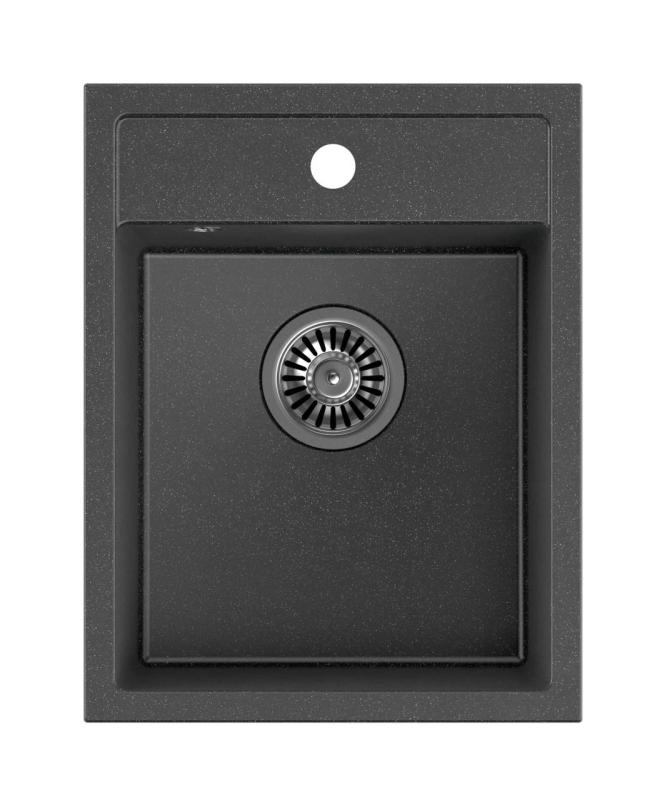 Квадри Лондон гранит антрацит мивка 39x50см с отвор за батерия монтаж 1208967584
