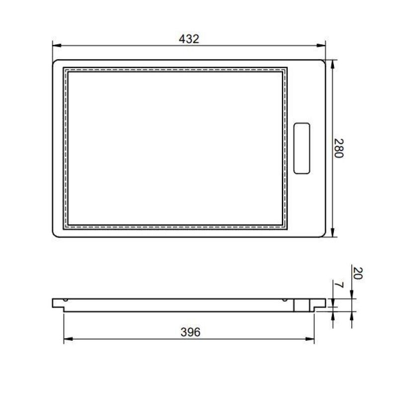 Pure.Sink Prestige дъска за рязане дърво PPGCB40-23