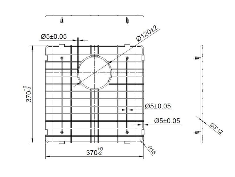 Pure.Sink Prestige подложка 40 Гън Метал PPGGD40-61