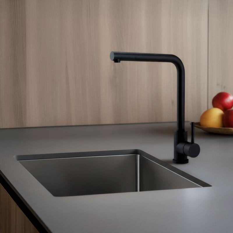 Pure.Sink Elite Steel Spark кухненски смесител Матово черно PS8040-10
