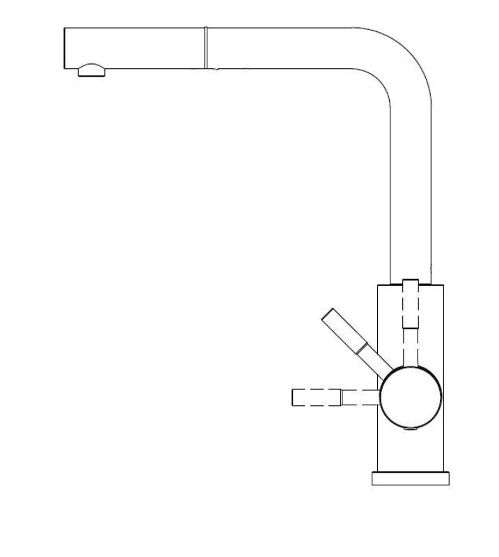 Pure.Sink Elite Steel Spark-S кухненски смесител Матово черен с изтеглящ се чучур PS8041-10