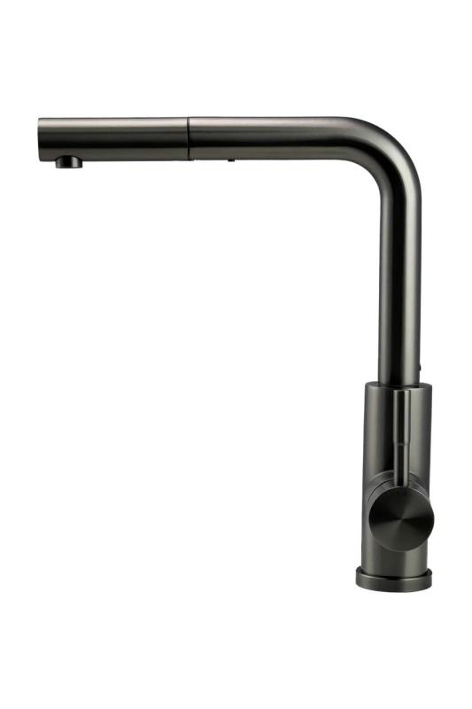 Pure.Sink Elite Steel Spark-S кухненски смесител PVD Gun Metal с изтеглящ се чучур PS8041-61