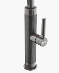 Franke Mythos Masterpiece кухненски смесител антрацит с J-образен чучур и изтеглящ се разпръсквач - 115.0711.555