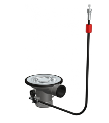 Франке Комплект за отпадъци с бутон за натиск от неръждаема стомана 112.0301.698