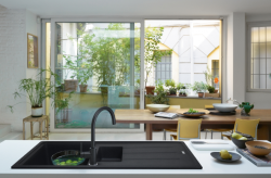 Franke Lina XL кухненски смесител Onyx с въртящ се чучур 115.0626.020