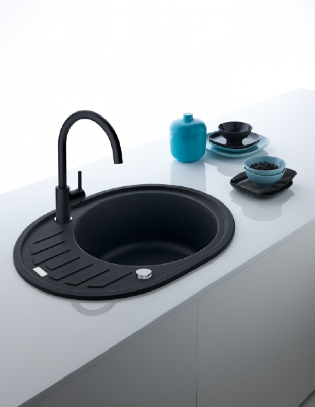 Franke Lina XL кухненски смесител Onyx с въртящ се чучур 115.0626.020