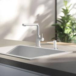 Франке Active кухненски вграден дозатор за сапун гранит Polar White Бял 112.0633.079