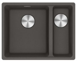 Франке Марис MRG 160-34-15 Фрагранит Слейт Грей Мивка  Сиво, тъмно Чиния Вляво  Подградни 125.0714.608