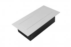 Мебелен контакт 2x контакт със заземяване, USB A+C, захранващ кабел с щепсел, бял