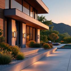 VASTI фасадно осветление, E27, MAX. 12W, IP54, AC220-240V, 50/60Hz, черно