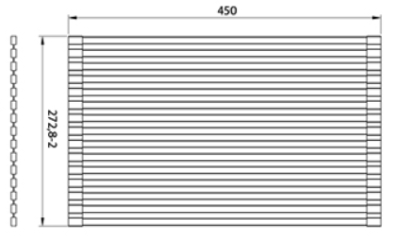 Аусман Търт Златна Ролка за мивка 28x45 см 1208969725