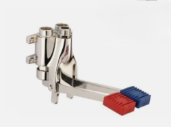 PB Педална линия Двойна крачна смесителна батерия хром за стенен монтаж 1208969759