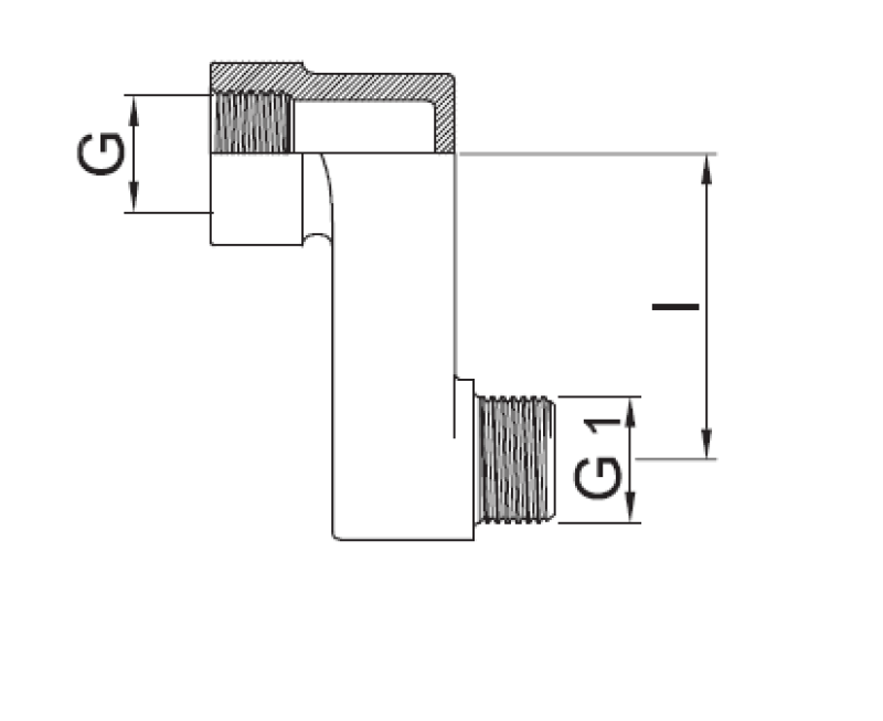 PB S-връзка 10 мм Ексцентрик G 1/2” G1 1/2” 1208969804