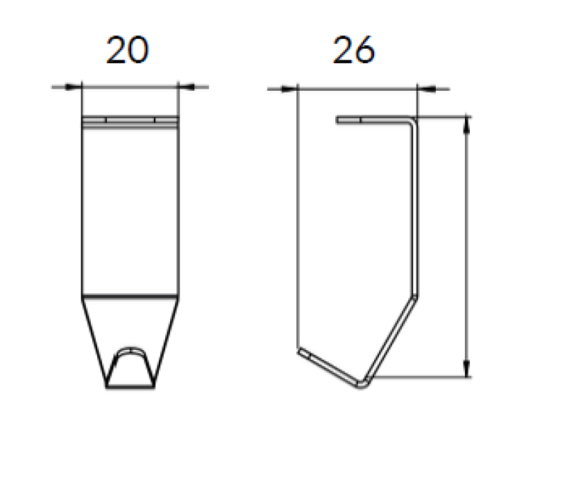 Епка Люксион Кука за кухненски релси Метал Черен 1208969962
