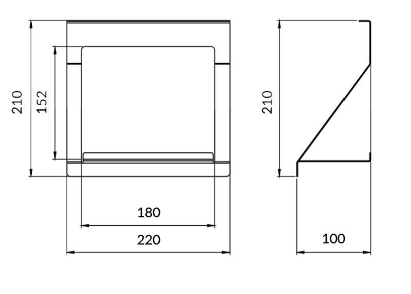 Епка Луксион Рафтове за Кухненски Релси Метал Черен 1208969966