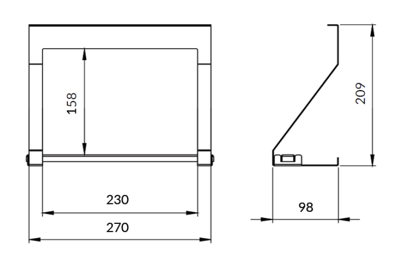 Епка Луксион Държач за кухненска ролка за кухненски релси Метал Черен 1208969968