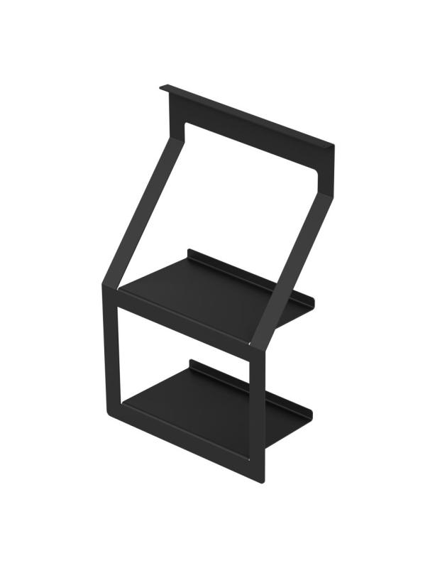 Епка Луксион Сет Кухненски релси 100 см с Аксесоари Метал със Скрито закрепване Черно 1208969984