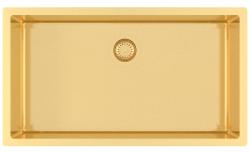 Ausmann Mosel златна голяма мивка от неръждаема стомана - PVD злато 74x40 универсална 1208970023