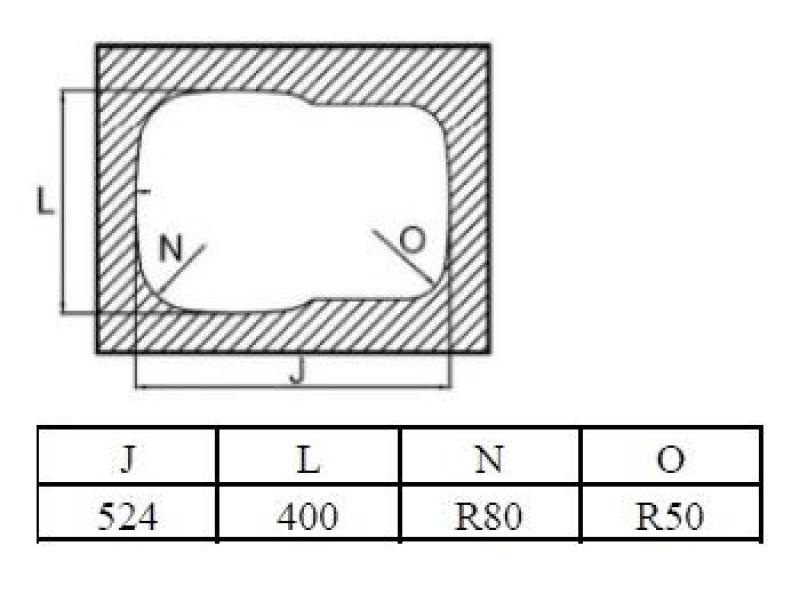 Banka Alaska НЕРЕСТИЛНА 1.5 Мивка за вграждане 524 x 400 mm 1208970064