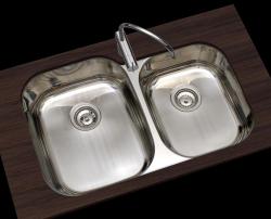 Banka Princess неръждаема стомана двойна мивка за вграждане 750x475 мм 1208970067