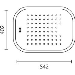 Banka Boston Неръждаема стомана Плитка мивка с капкоуловител 542 x 402 мм Надграждане 1208970073