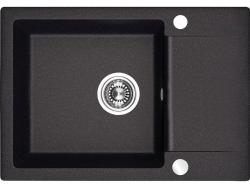 Аквадизайн Кенсли Гранитна Монтирана Мивка Антрацит с малка Отцедник 65 x 44 см 1208970085