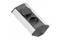 МИНИ ъглов разширител с CCT контролер и контакт със заземяване 230V 16A