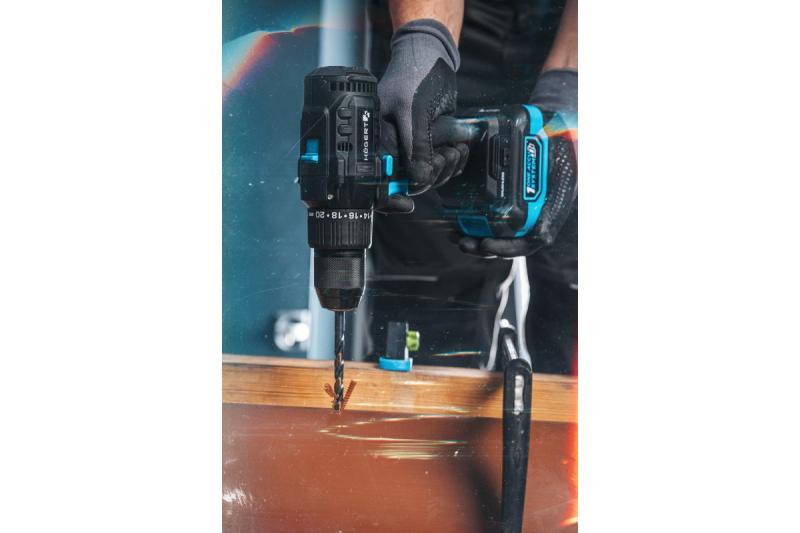 Högert Brushless акумулаторен винтоверт 18V за дърво, метал