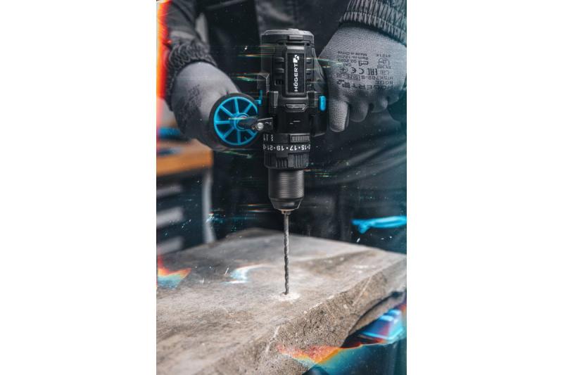 Högert мощна акумулаторна ударна бормашина, безчеткова, 18V