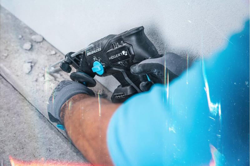 HÖGERT акумулаторна ударна бормашина, безчеткова, 18V, с функция за длето.