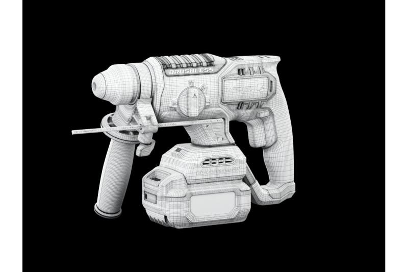 HÖGERT акумулаторна ударна бормашина, безчеткова, 18V, с функция за длето.