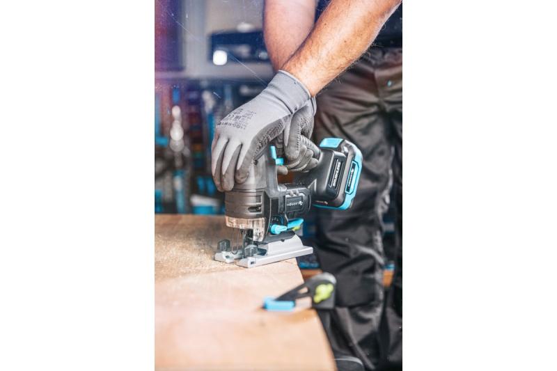 HÖGERT акумулаторен прободен трион, 18V, дръжка против вибрации - без батерия