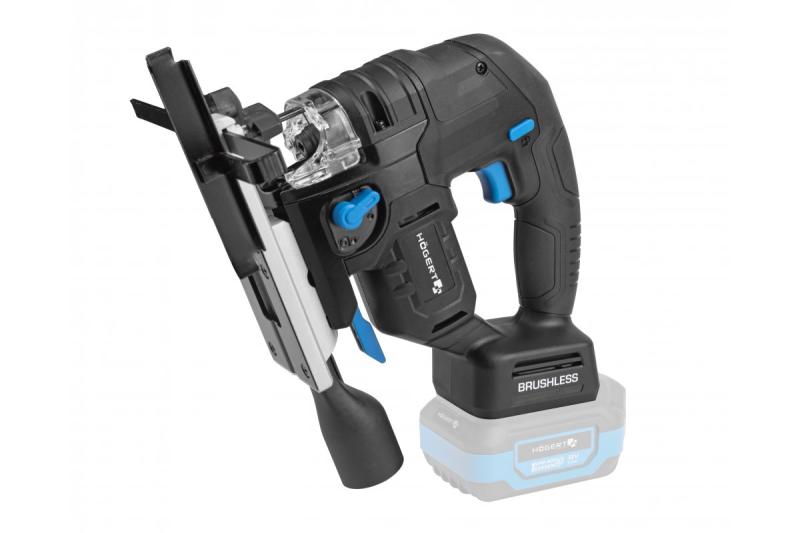 HÖGERT акумулаторен прободен трион, 18V, дръжка против вибрации - без батерия