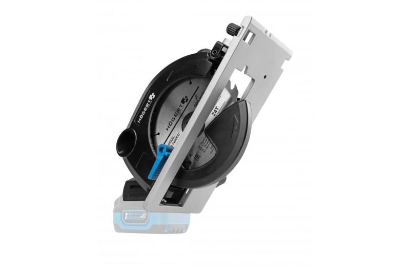 HÖGERT акумулаторен циркуляр, 18V, без батерия, с възможност за свързване към прахосмукачка