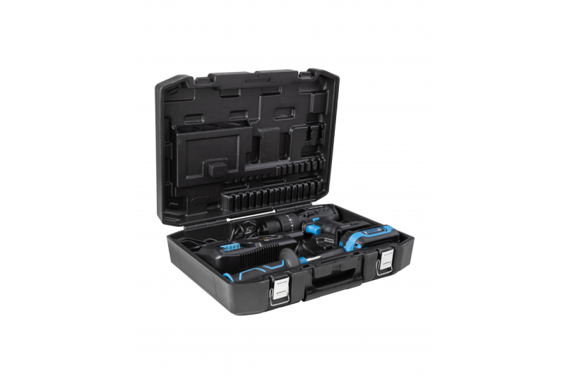 HÖGERT акумулаторна ударна бормашина, 18V за тухли, камък, дърво, метал и пластмаса.