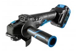 HÖGERT Двуканална ъглошлайф машина с paddle-превключвател, 125MM, 18V - Комплект (батерия, зарядно устройство, аксесоари)