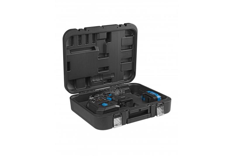 HÖGERT комплект акумулаторен ударен гайковерт, безчетков, 18V, с батерия, зарядно устройство