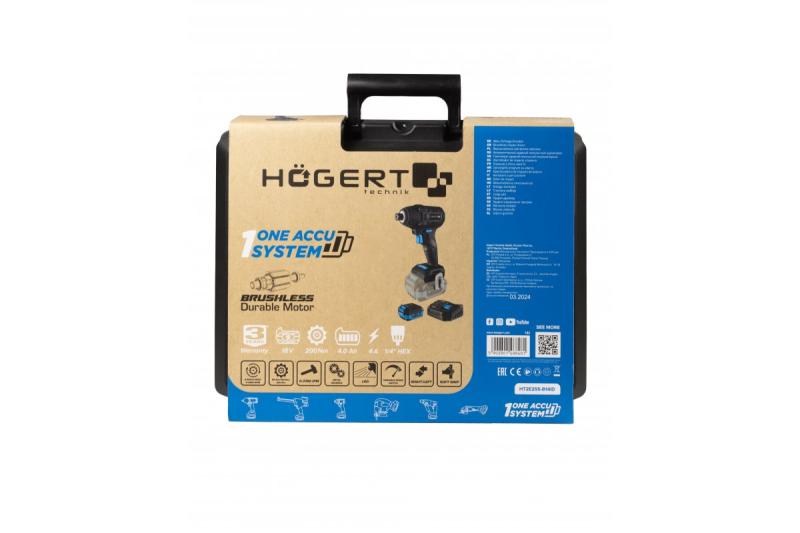 HÖGERT Borstelloze accu-strijkijzer 18V, set met accu, oplader en accessoires