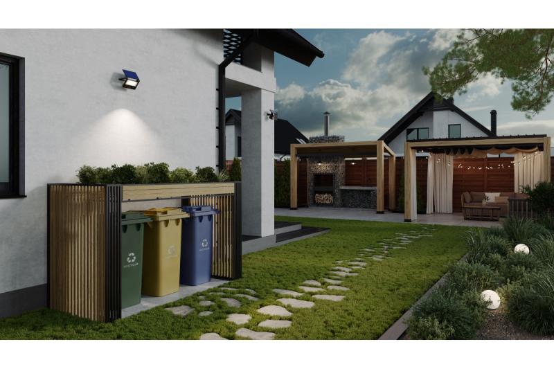 Слънчево прожекторно осветление LUMOS II, LED, 2000lm, 6400K, 2600mAh заменяемо, IP65, черно