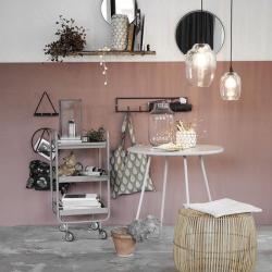 Uitlaat ronde 40cm Spiegel Reflectie Mat ijzer/Zwart - House Doctor voor woonkamer Fk0201