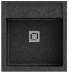 Graniteland Arno Гранитни Ардуин твърд камък външен вид Мивка за вграждане 582x620mm с неръждаема стомана четворна пробка 1208970600