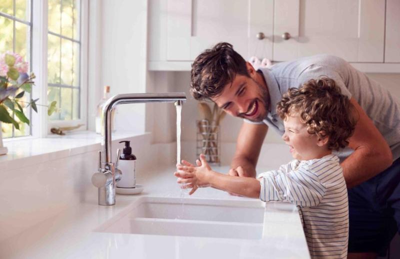 Гранителанд Соло Гранитна Черна Мивка за Вграждане 42x34 см с Неръждаема Стомана Плъг 1208970611