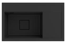 Graniteland Seta Гранитно черно мивка за монтаж 80x50 см 1208970624