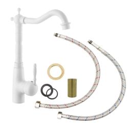 Гранителанд Верве класически носталгичен кухненски смесител бял 1208970653.