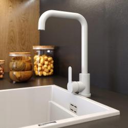 Гранителанд Stellar кухненски смесител бял с въртящ се чучур 1208970668
