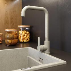 Granitland Stellar кухненски смесител Бежов пясък с въртящ се чучур 1208970672