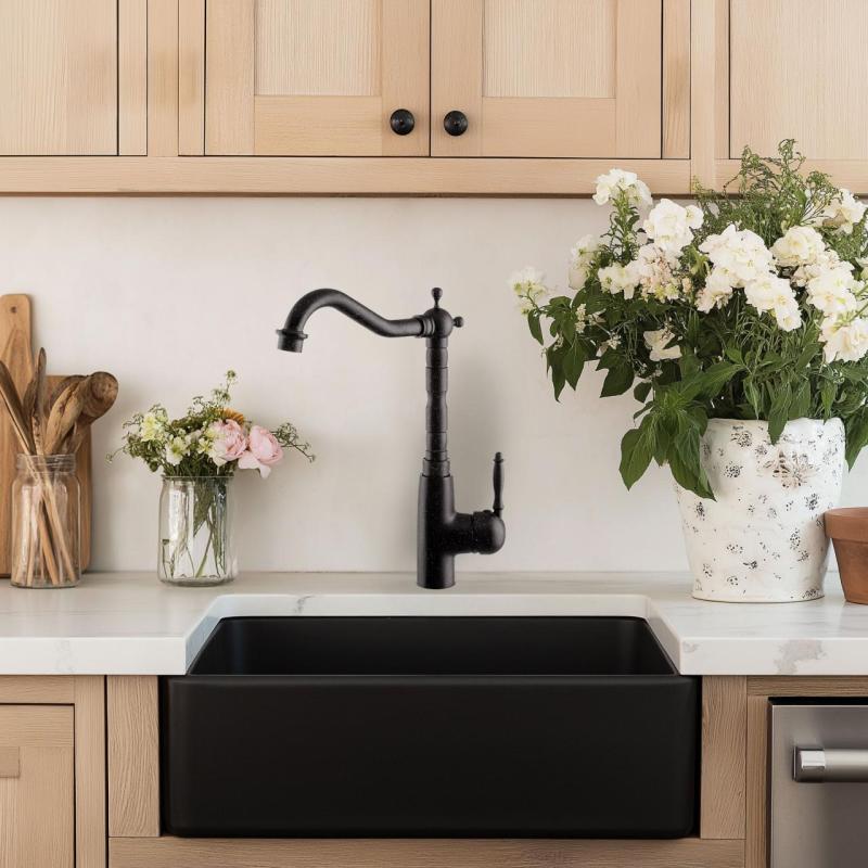 Гранителанд кухненски смесител Verve в изглед на арденски камък с въртящ се чучур 1208970701.