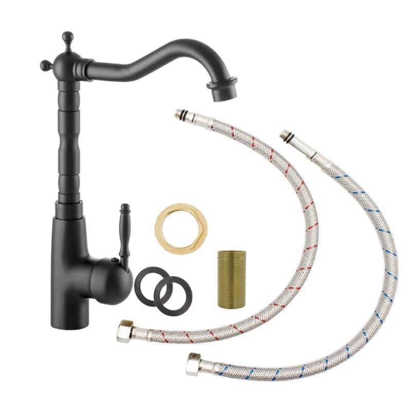 Гранителанд Верве Кухненски Смесител Черен с въртящ се чучур 1208970702