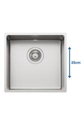 Foster L35 Специален 35см дълг Ръчен мивка от неръждаема стомана 365 x 350 мм Вграден 1208970722