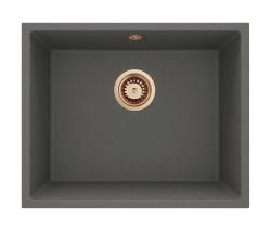 ГранитМy Универсален Гранит Сив, тъмен Мивка 50x40 см За поставяне, подграда и плоска вградка с Меден щепсел 1208970757